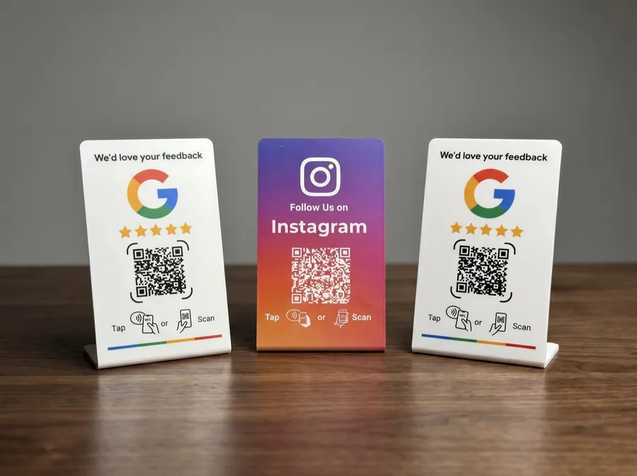 2 stands Google + 1 stand Instagram